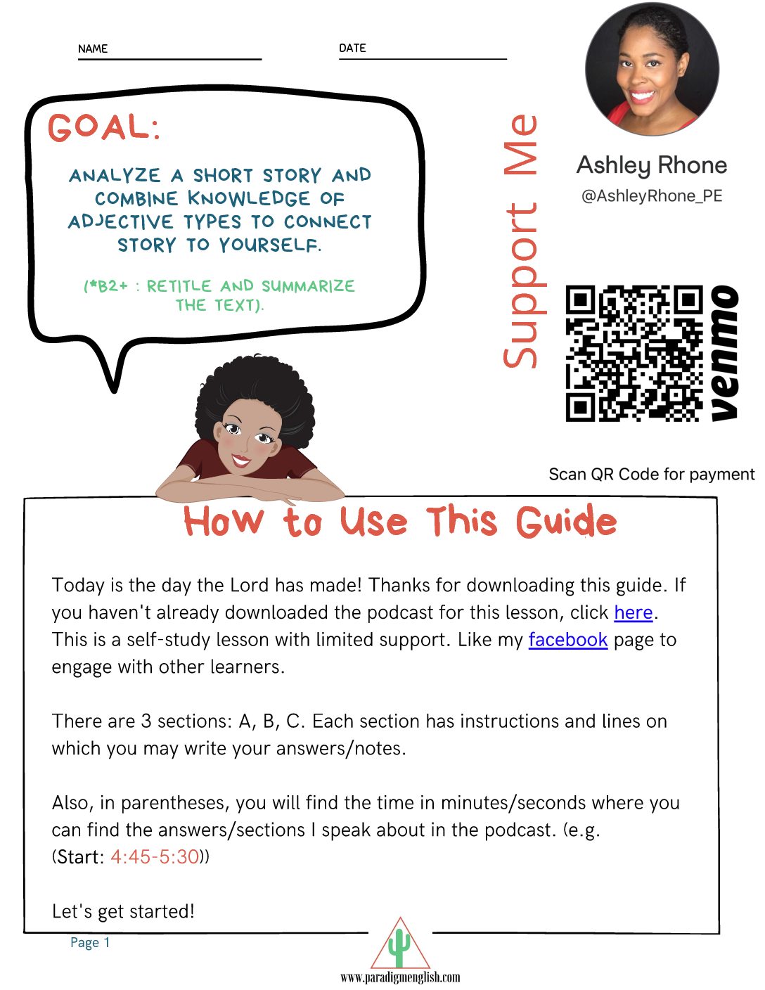 Podcast Lesson Guide Notes (dragged) 3 Podcast Reading & Listening Lesson: The Doll's House - Image 3