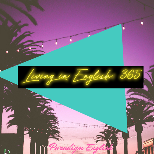 Podcast | English Audio Lessons Living in English: 365 Podcast Logo